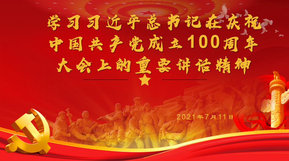 学习习近平总书记在“七一”建党百年 庆典上的重要讲话精神